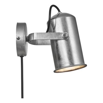 Nordlux - Väggspotlight PORTER 1xE27/60W/230V matt krom
