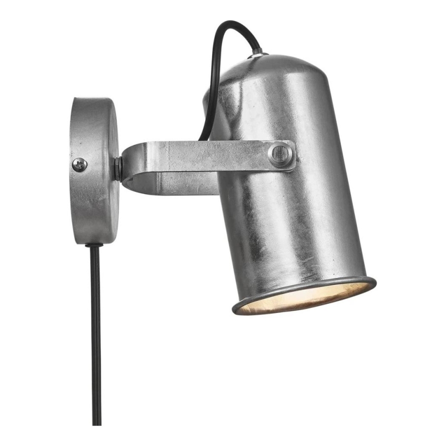 Nordlux - Väggspotlight PORTER 1xE27/60W/230V matt krom