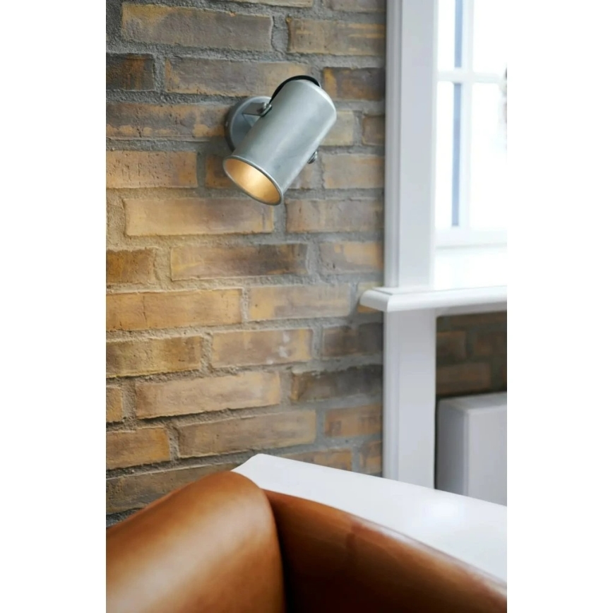 Nordlux - Väggspotlight PORTER 1xE27/60W/230V matt krom