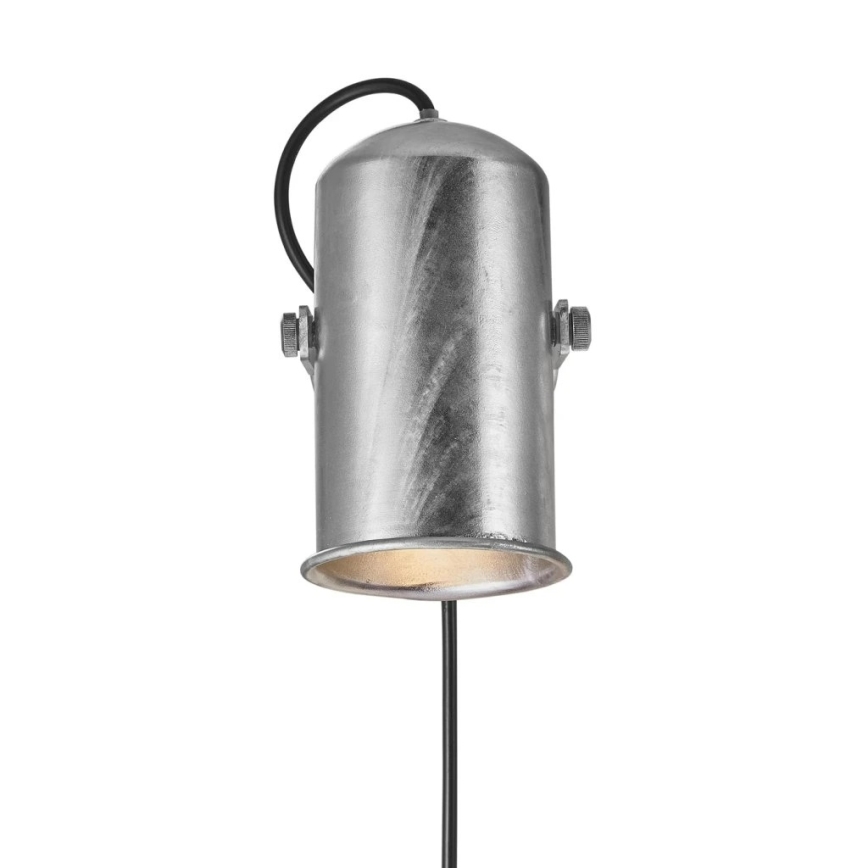 Nordlux - Väggspotlight PORTER 1xE27/60W/230V matt krom
