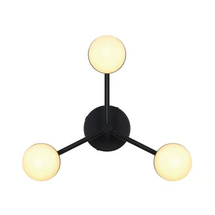 Nordlux - Ytmonterad ljuskrona CONTINA 3xG9/5W/230V svart