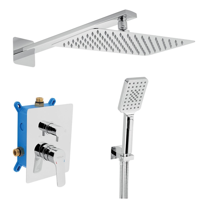 Novaservis - Duschset med dold kran METALIA ECO skinande krom