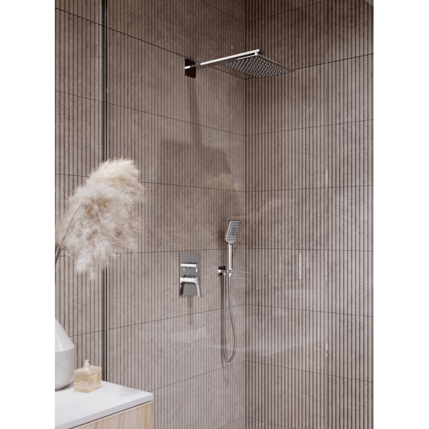 Novaservis - Duschset med dold kran METALIA ECO skinande krom