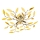 NOWA 63180445 - Ytmonterad ljuskrona NOTTINGHAM 4xE14/40W/230V guld