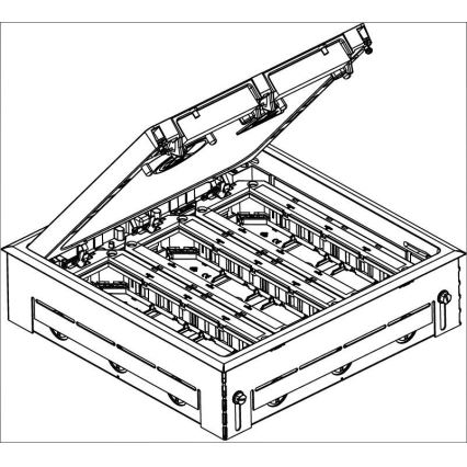 OBO 7427479 - Golvlåda GES9 7011 MT