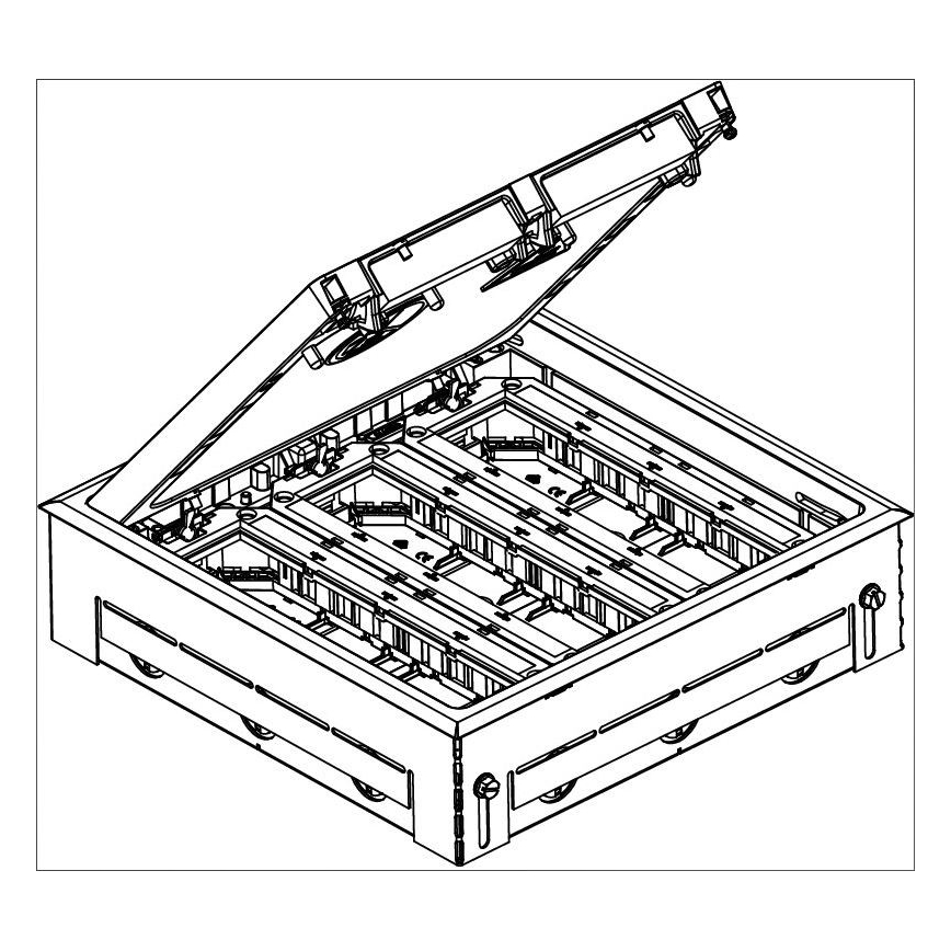 OBO 7427479 - Golvlåda GES9 7011 MT