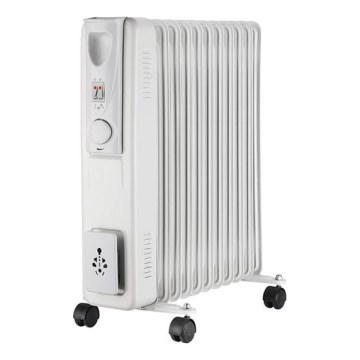 Oljeradiator med 11 lameller 1000/1500/2500W/230V