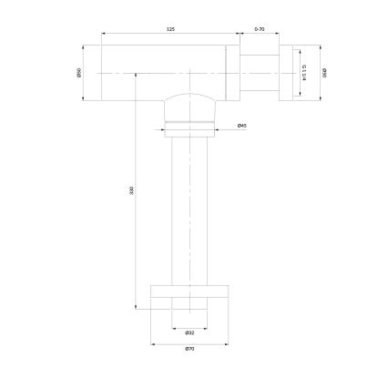 OMNIRES A186CPB - Vaskpropp TRAP borstad koppar