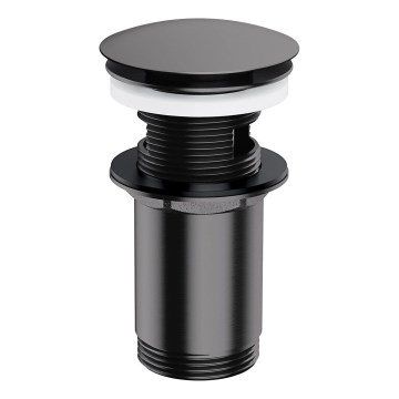 OMNIRES A706AT - Tvättställsventil CLICK-CLACK Ø 6,6 cm borstad antracit