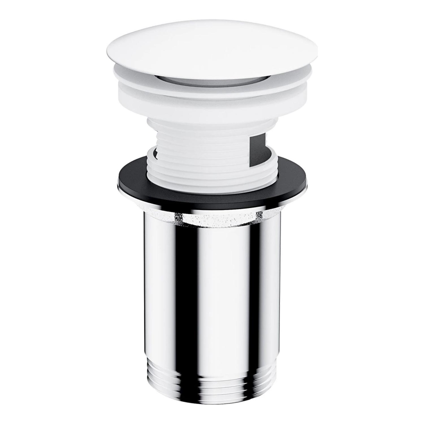 OMNIRES A706BM - Tvättställsavlopp CLICK-CLACK diameter 6,6 cm matt vit