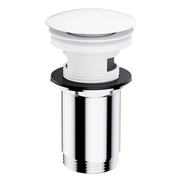 OMNIRES A706BM - Tvättställsventil CLICK-CLACK Ø 6,6 cm matt vit