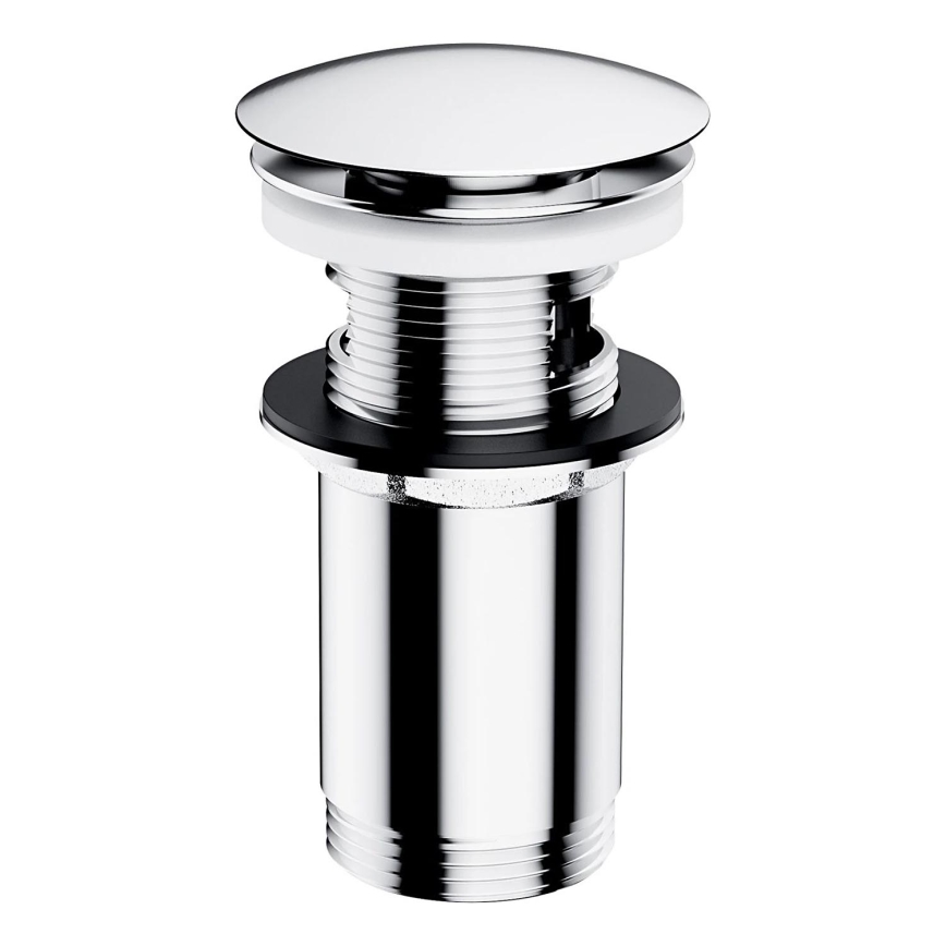OMNIRES A706CR - Tvättställsavlopp CLICK-CLACK diameter 6,6 cm skinande krom