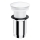 OMNIRES A716BP - Tvättställsavlopp CLICK-CLACK diameter 6,6 cm glänsande vit