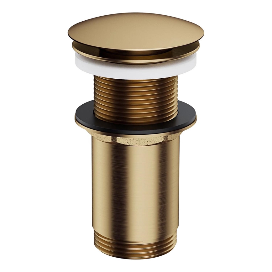 OMNIRES A716BR - Tvättställsavlopp CLICK-CLACK diameter 6,6 cm borstad antikbrons