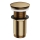 OMNIRES A716BR - Tvättställsavlopp CLICK-CLACK diameter 6,6 cm borstad antikbrons