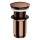 OMNIRES A716CP - Tvättställsavlopp CLICK-CLACK diameter 6,6 cm glansig koppar