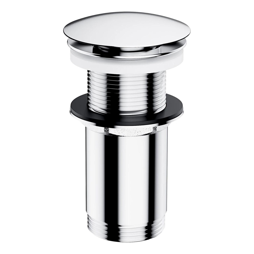 OMNIRES A716CR - Tvättställsavlopp CLICK-CLACK diameter 6,6 cm skinande krom