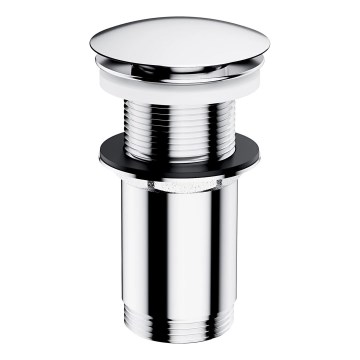 OMNIRES A716CR - Tvättställsbottenventil CLICK-CLACK Ø 6,6 cm blank krom