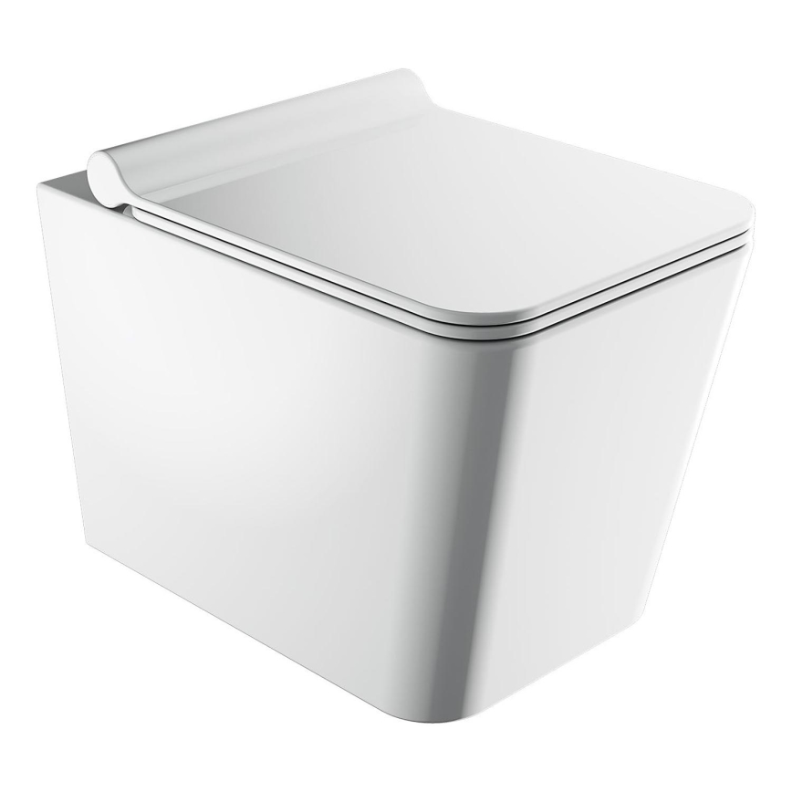 OMNIRES BOSTONMWBP - Vägghängd WC med SoftClose-sits BOSTON, keramik/blank vit
