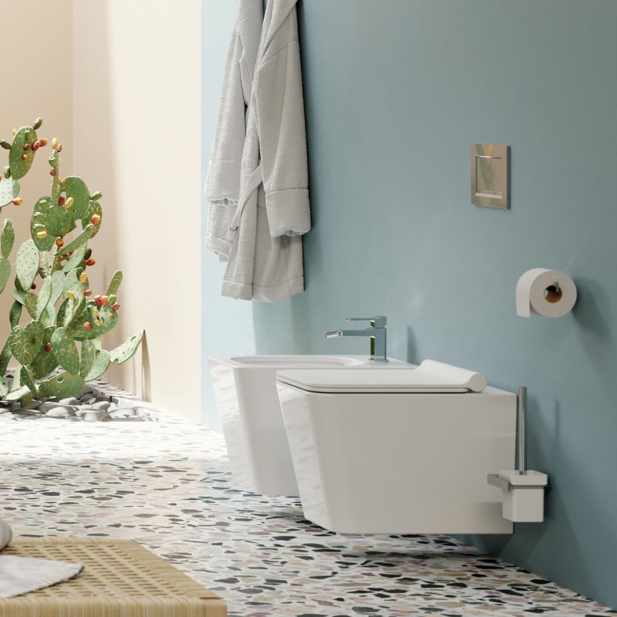 OMNIRES BOSTONMWBP - Vägghängd WC med SoftClose-sits BOSTON, keramik/blank vit