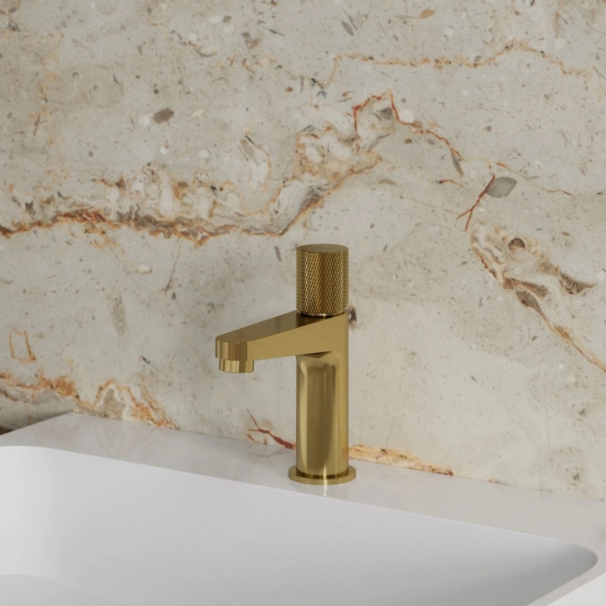 OMNIRES CT8010GLB - Kran till handfat CONTOUR 16,6 cm mark guld