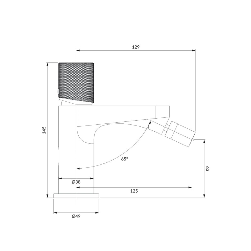 OMNIRES CT8020CR - Kran till bidé CONTOUR 14,5 cm skinande krom