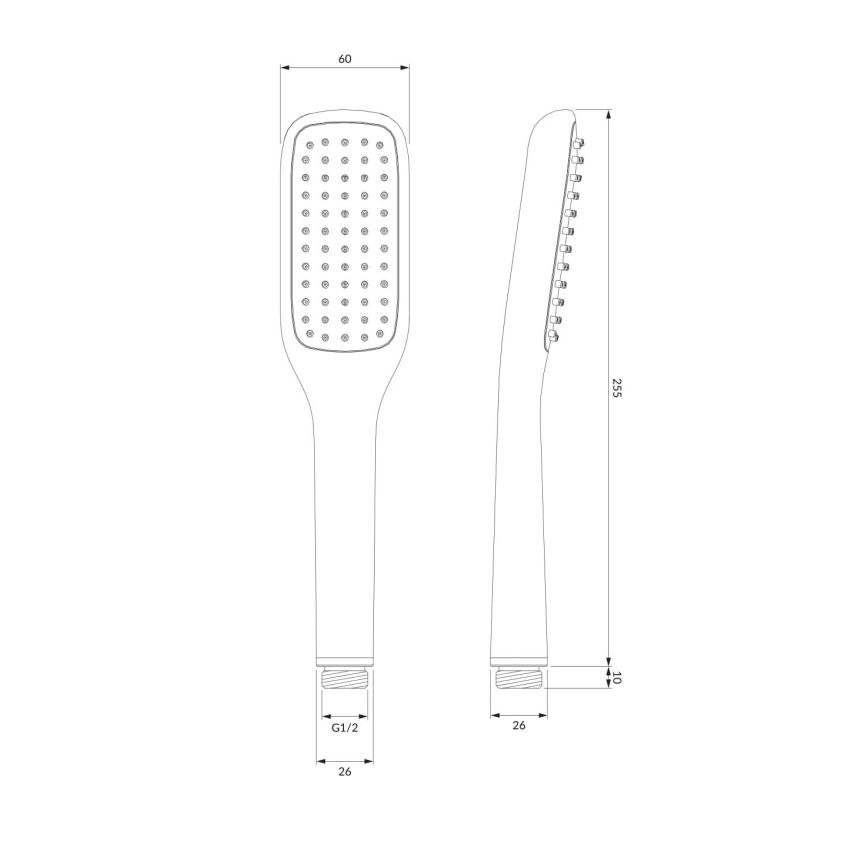 OMNIRES HUDSONX-PCR - Dusch set HUDSONX skinande krom