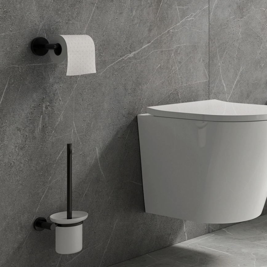 OMNIRES MP60510BL - Toalettpappershållare MODERN PROJECT matt svart