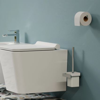 OMNIRES NL80620CR - Toaletborste med vägghängare NELSON skinande krom