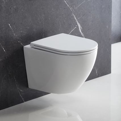 OMNIRES OTTAWADEBP - Toalettsits SoftClose OTTAWA duroplast/glänsande vit