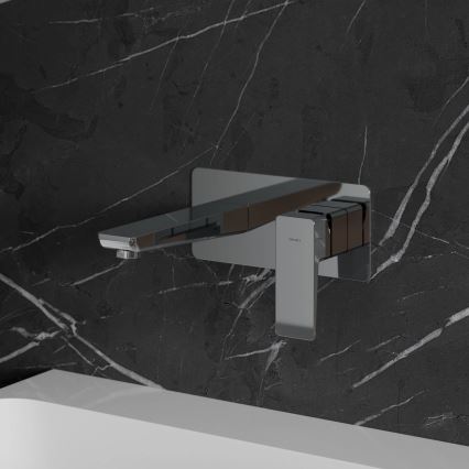 OMNIRES PM7415CR - Tvättställsblandare för dold installation PARMA skinande krom