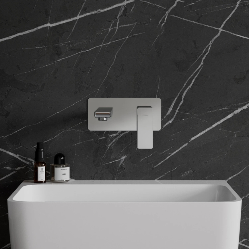 OMNIRES PM7415CR - Tvättställsblandare för dold installation PARMA skinande krom