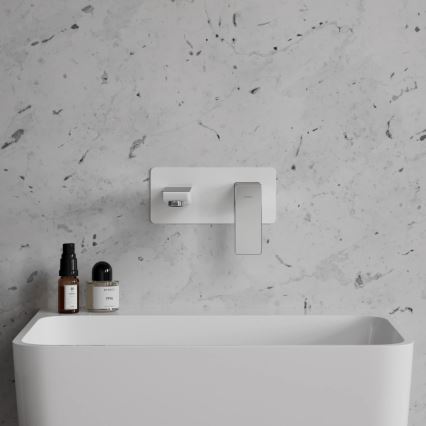 OMNIRES PM7415CRB - Tvättställsblandare för infällnad PARMA blank krom/vit
