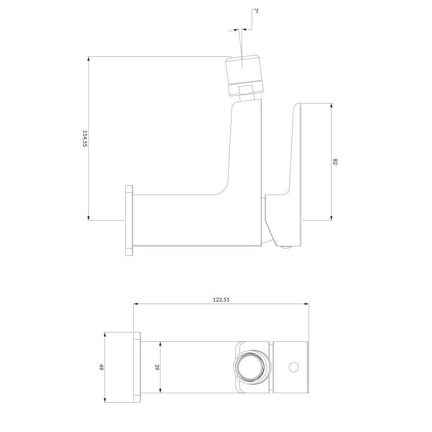 OMNIRES PM7420CR - Kran till bidé PARMA 12,25 cm skinande krom