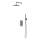 OMNIRES SYSCT11CR - Dusch set med termostatisk dold kran CONTOUR skinande krom