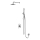 OMNIRES SYSY17CR - Duschset med inbyggd blandare Y blank krom