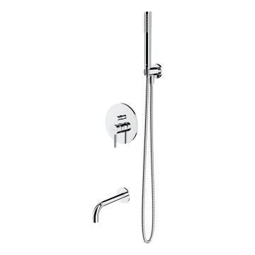 OMNIRES SYSYW01CR - Badkarsset med inbyggd blandare Y blank krom