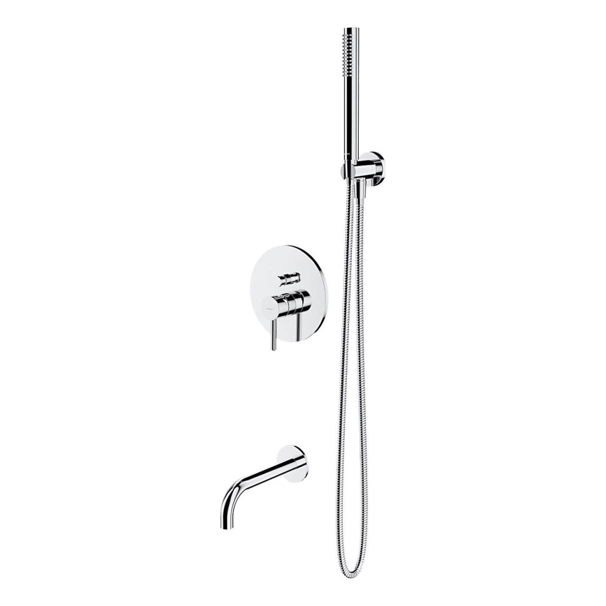 OMNIRES SYSYW01CR - Badkarsset med inbyggd blandare Y blank krom