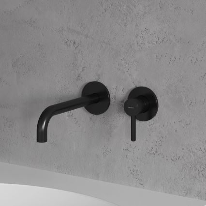 OMNIRES Y1215HLBL - Tvättställsblandare för dold installation Y halv-matt svart
