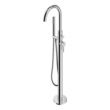 OMNIRES Y1233CR - Fristående badkarsset med Y-blandare i blank krom