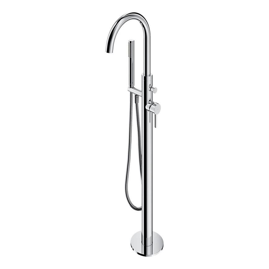 OMNIRES Y1233CR - Fristående badkarsset med Y-blandare i blank krom