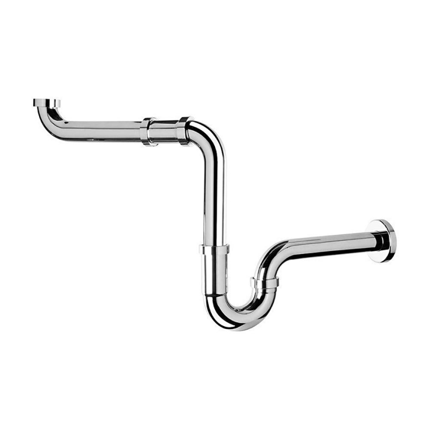 Omp tea - Sifon för tvättställ i blank krom