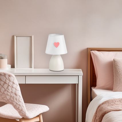 ONLI - Barnlampa TITTA 1xE14/6W/230V 20 cm vit