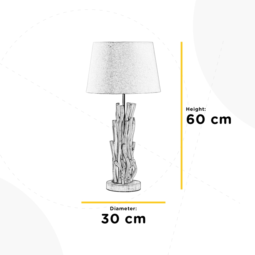ONLI - Bordslampa AGAR 1xE27/22W/230V 60 cm