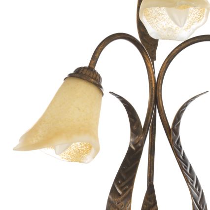 ONLI - Bordslampa ALGA 3xE14/6W/230V 61 cm brons