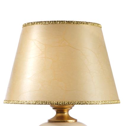 ONLI - Bordslampa AMADEUS 1xE27/15W/230V 72 cm beige/guld