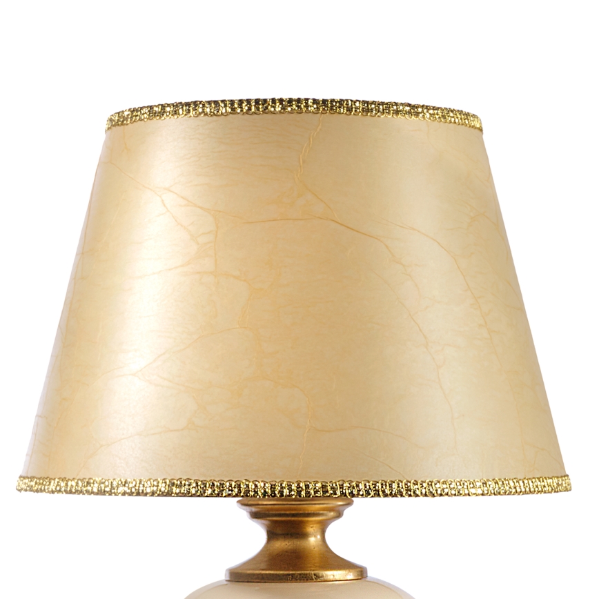ONLI - Bordslampa AMADEUS 1xE27/15W/230V 72 cm beige/guld