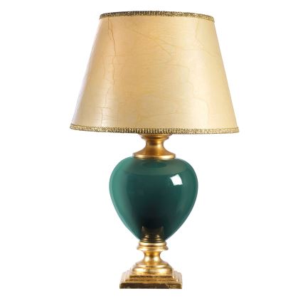ONLI - Bordslampa AMADEUS 1xE27/15W/230V 72 cm grön/guld