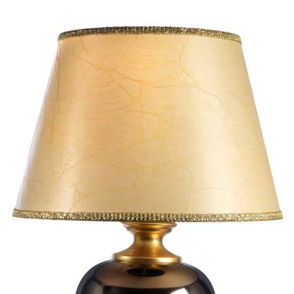 ONLI - Bordslampa AMADEUS 1xE27/15W/230V 72 cm svart/guld