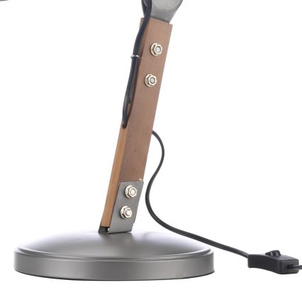 ONLI - Bordslampa ARCHITETTO 1xE27/22W/230V 62 cm grå/brun